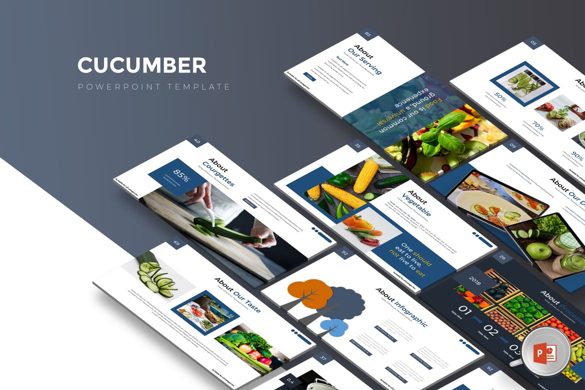 Template PowerPoint Cucumber - Solusi Presentasi Anda