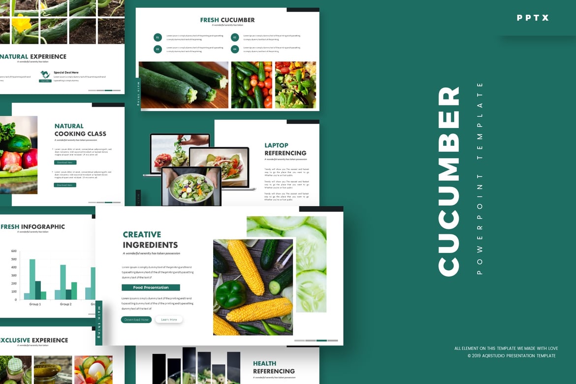 Template PowerPoint Cucumber - Solusi Presentasi Serbaguna
