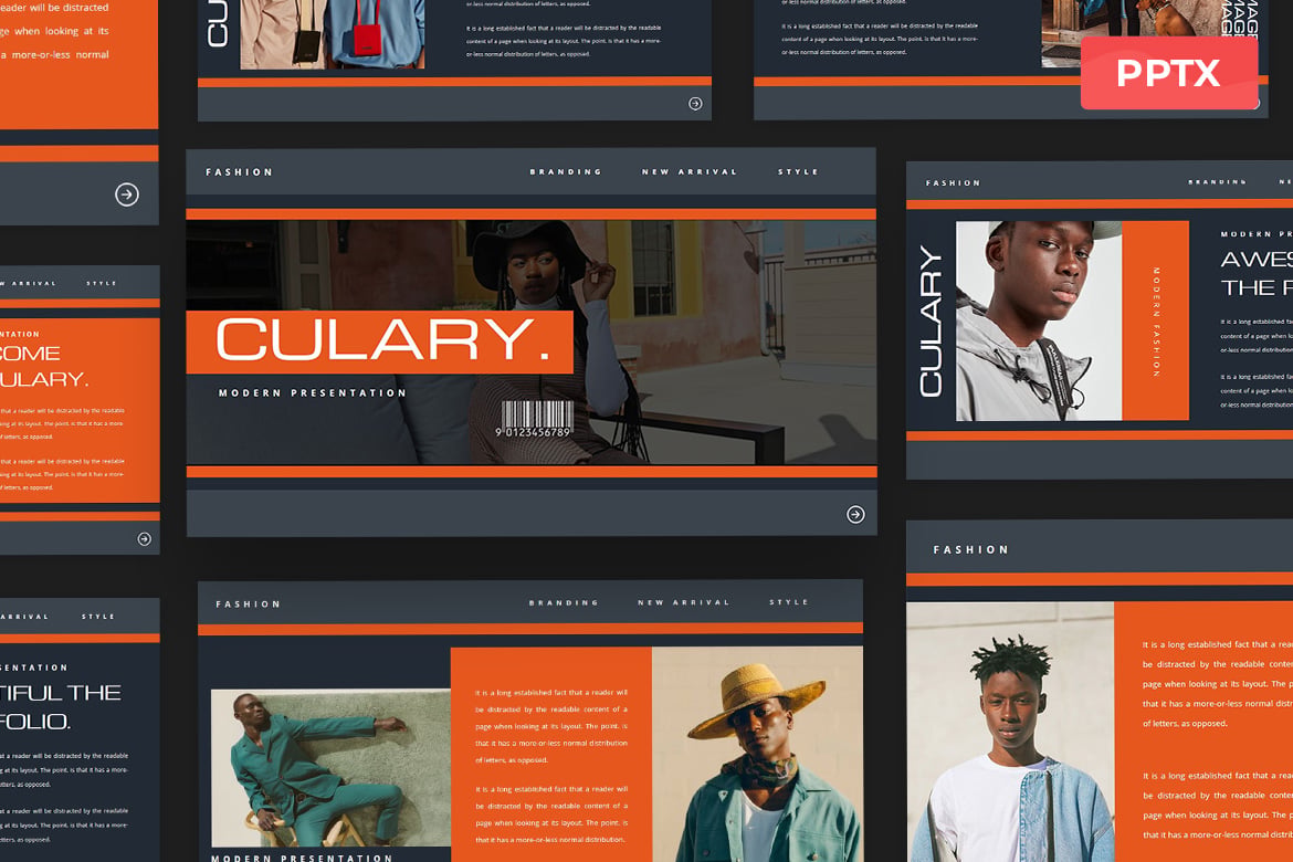 Culary - Template Presentasi PowerPoint Modern dan Elegan