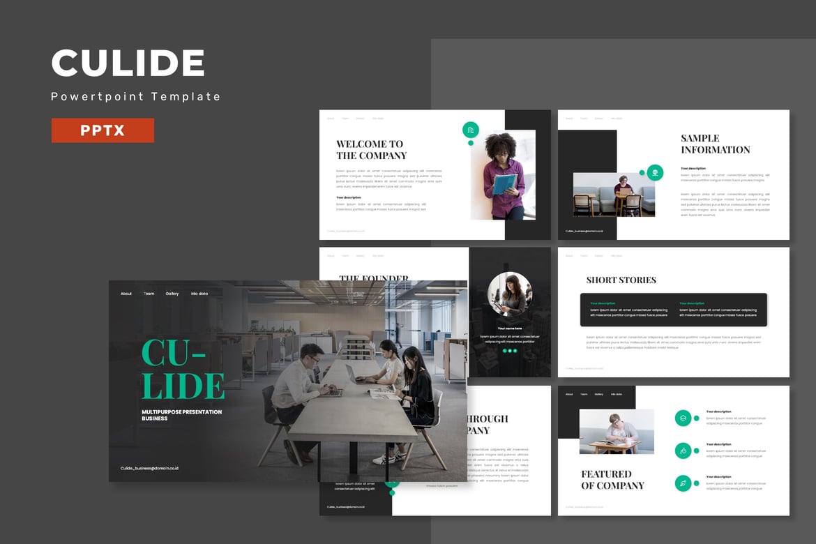 Culide - Template PowerPoint Serbaguna untuk Presentasi Profesional