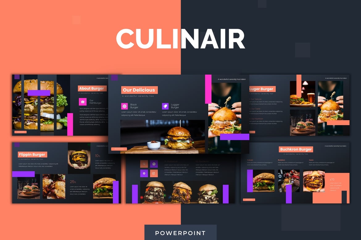 Culinair - Template PowerPoint Serbaguna untuk Presentasi Menarik