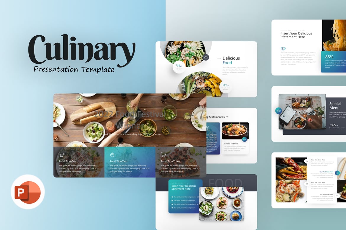 Template Presentasi Kuliner yang Menarik dan Profesional