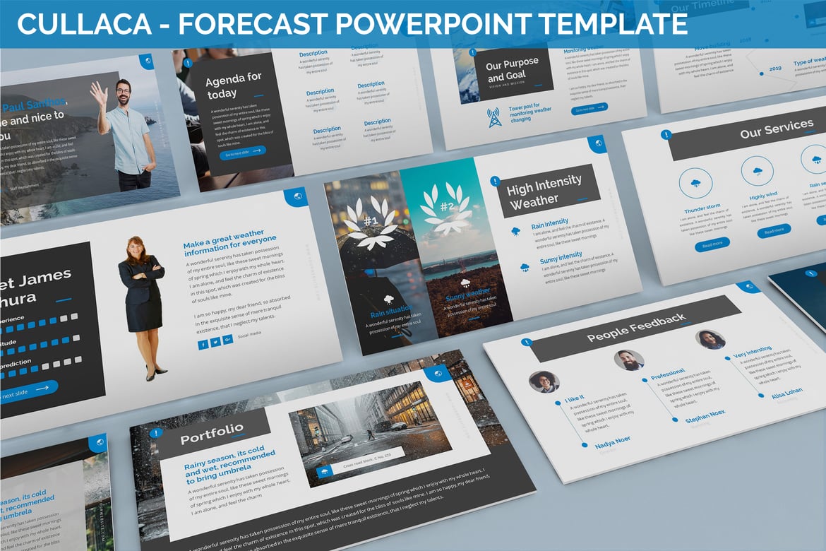 Cullaca - Template Powerpoint Proyeksi yang Modern dan Menarik