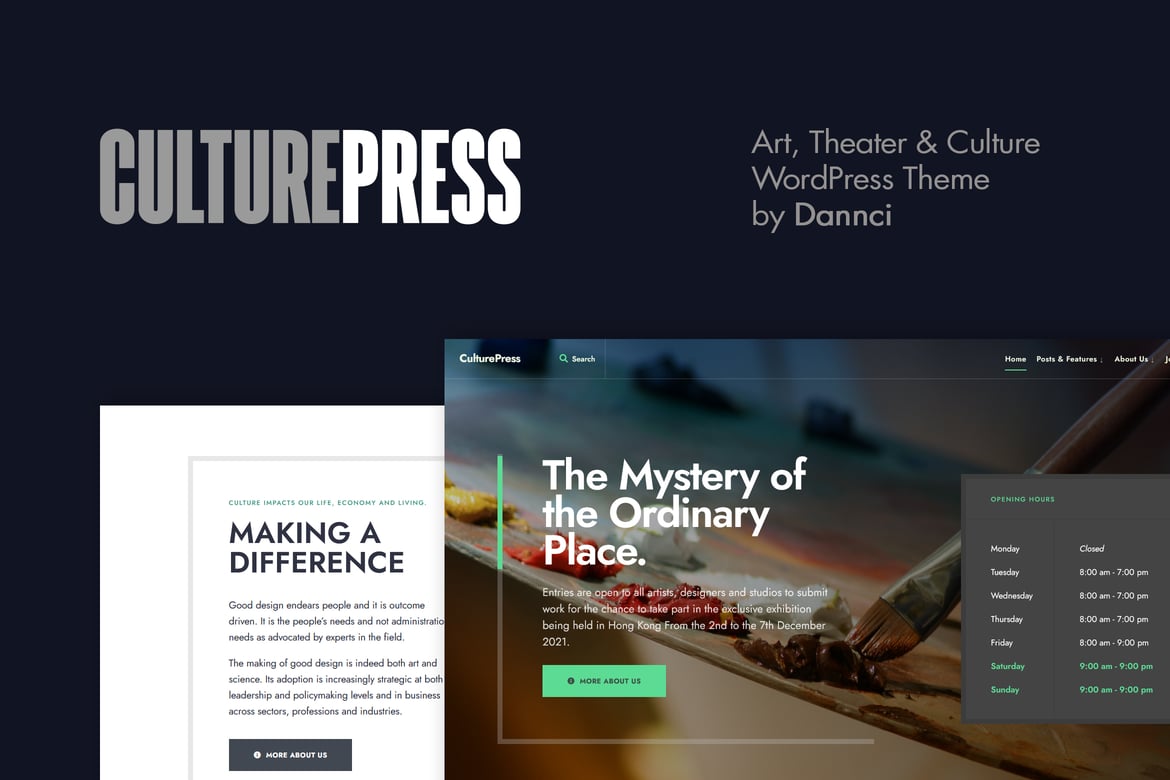 CulturePress - Tema WordPress Seni dan Budaya yang Menarik
