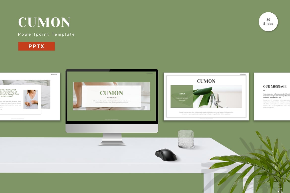 Cumon - Template Presentasi Powerpoint Profesional