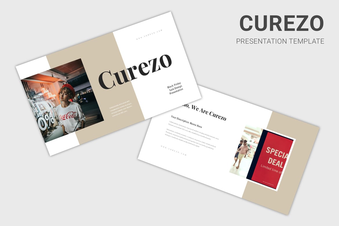 Template Presentasi PowerPoint Curezo - Solusi Desain Menarik untuk Presentasi Anda