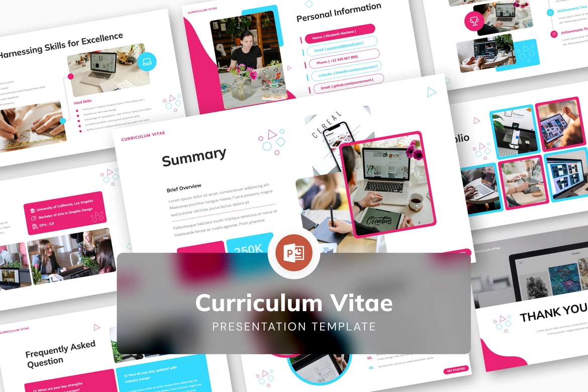 Template Presentasi Curriculum Vitae yang Menarik dan Profesional