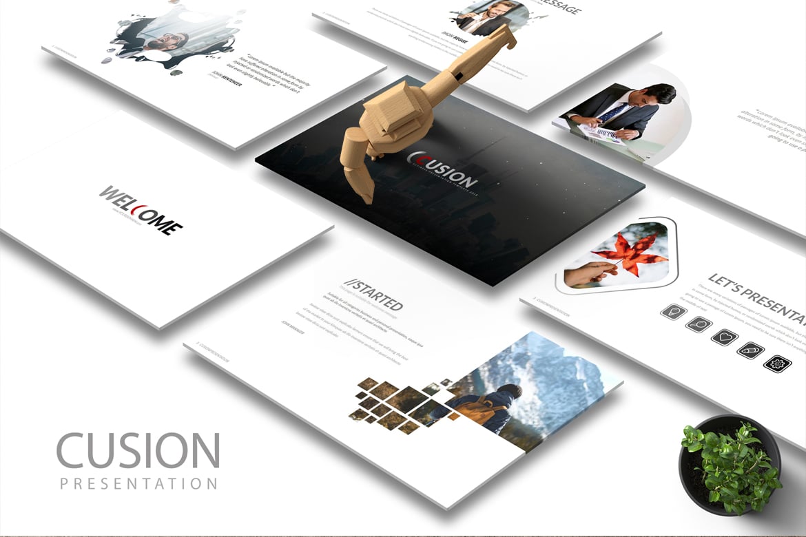 Template PowerPoint CUSION: Presentasi Kreatif untuk Semua Kebutuhan