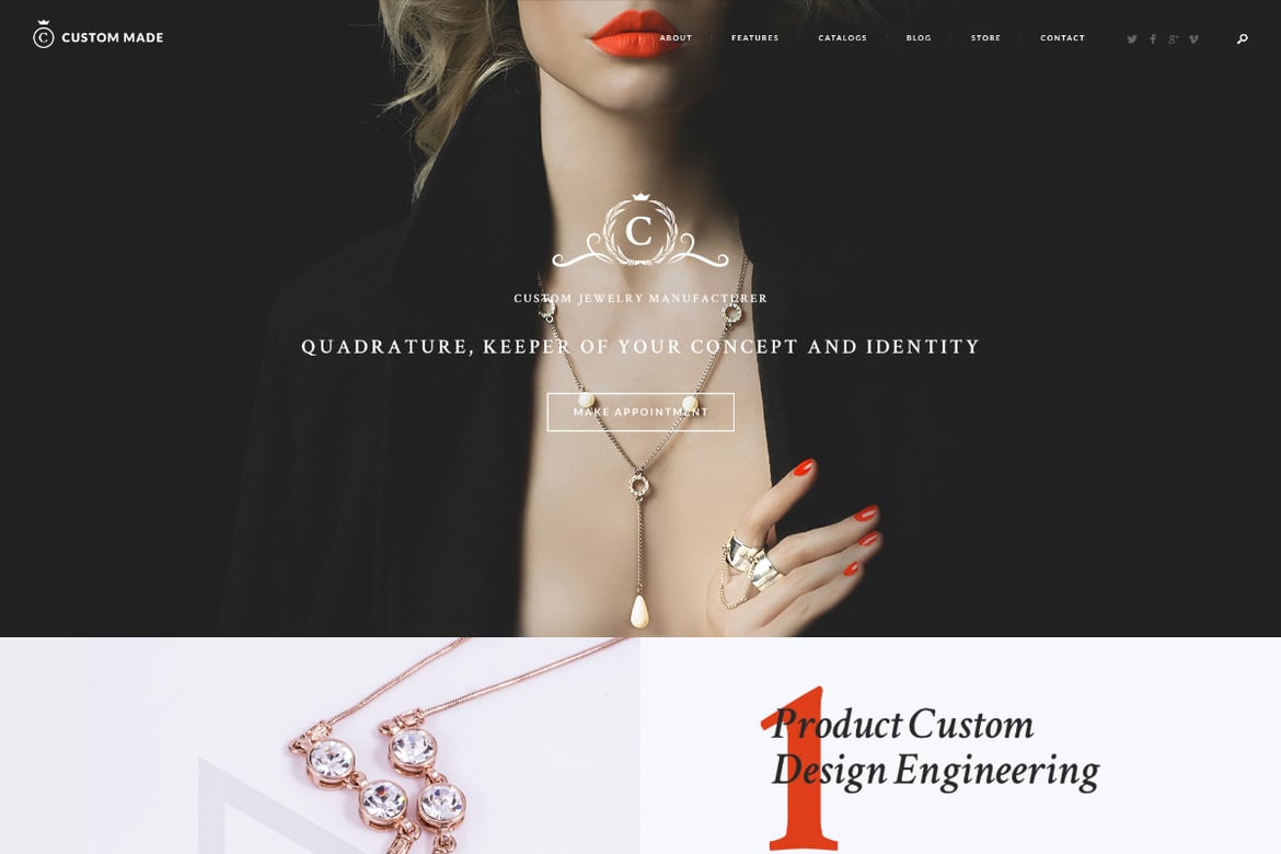 Tema WordPress Kustom untuk Toko Perhiasan dan Jam Mewah