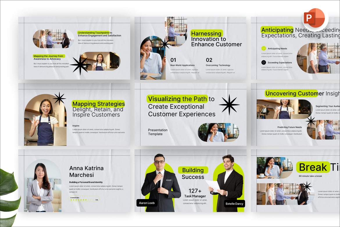 Template Presentasi Pengalaman Pelanggan yang Menarik dan Profesional