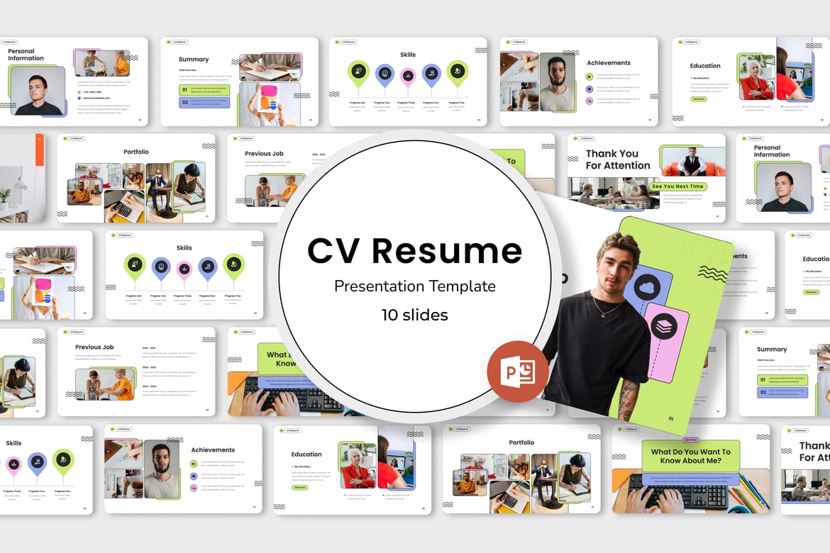 Template PowerPoint CV dan Resume yang Menarik