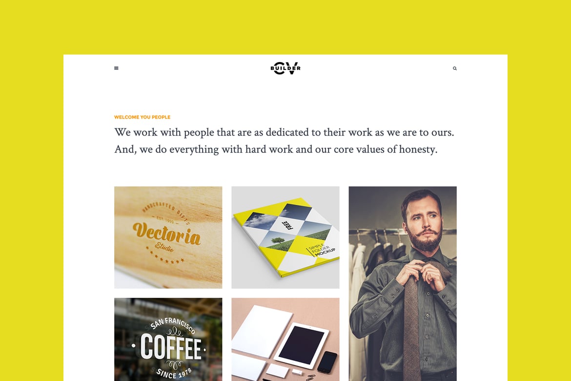 Cvbuilder - Template Website Portofolio Kreatif dan Elegan HTML5