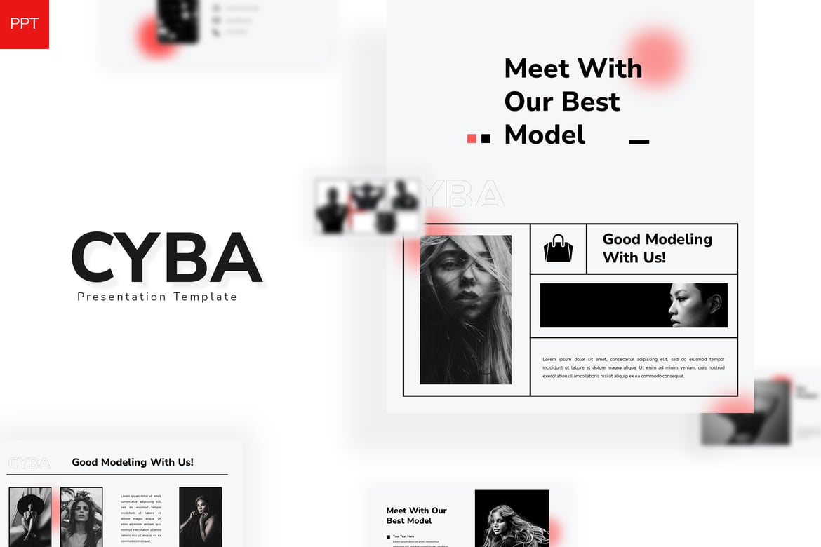 Template PowerPoint Cyba - Solusi Presentasi Profesional Anda