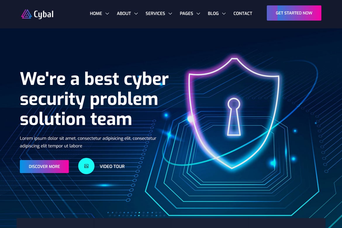 Cybal - Template Website Keamanan Siber Terbaik