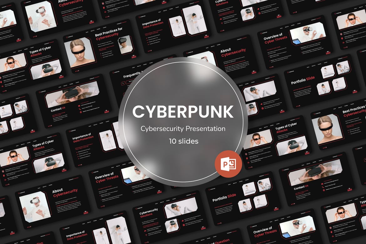 Template Presentasi Cybersecurity yang Menarik dan Profesional