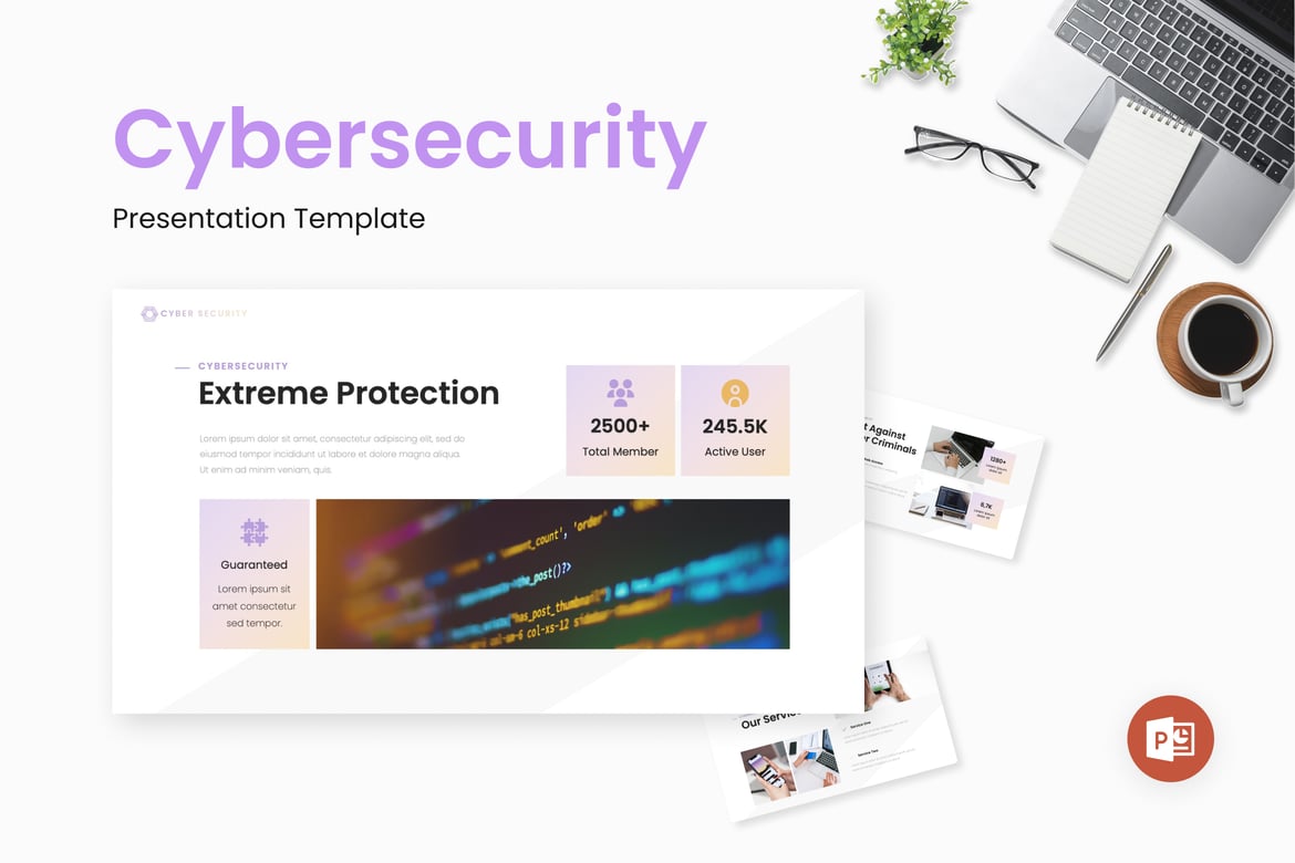 Template PowerPoint untuk Presentasi Cybersecurity yang Menarik
