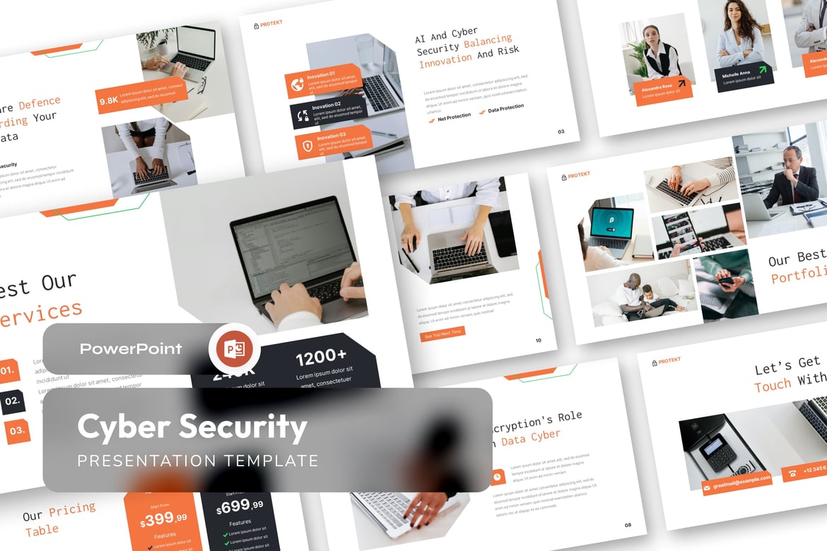 Template Presentasi Cybersecurity untuk PowerPoint yang Menarik dan Profesional