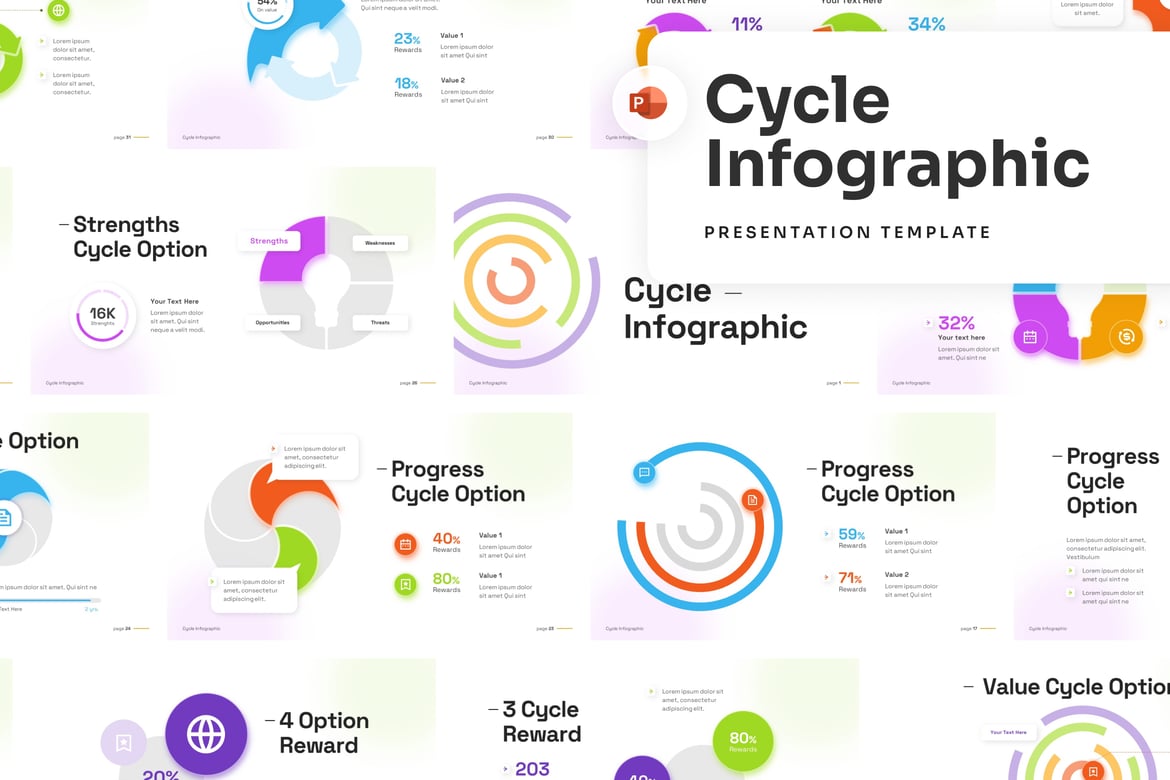 Template PowerPoint Infografis untuk Presentasi yang Mengesankan