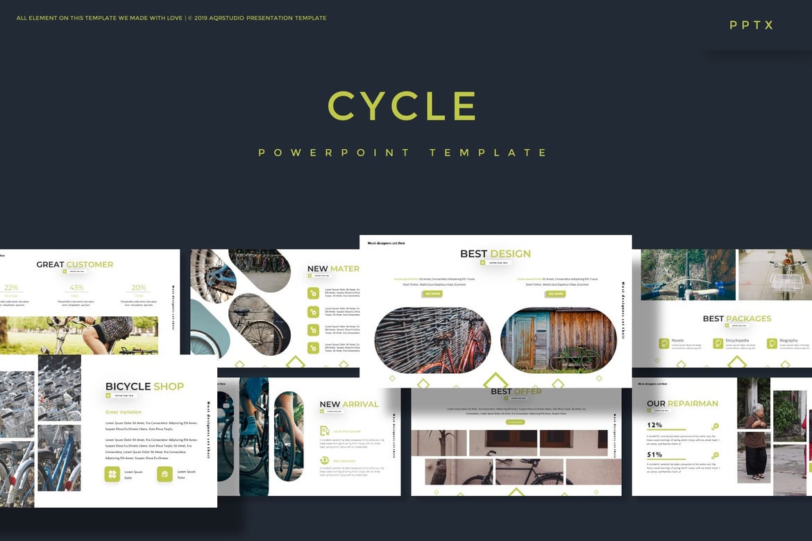 Template Powerpoint Cycle - Solusi Presentasi Multifungsi