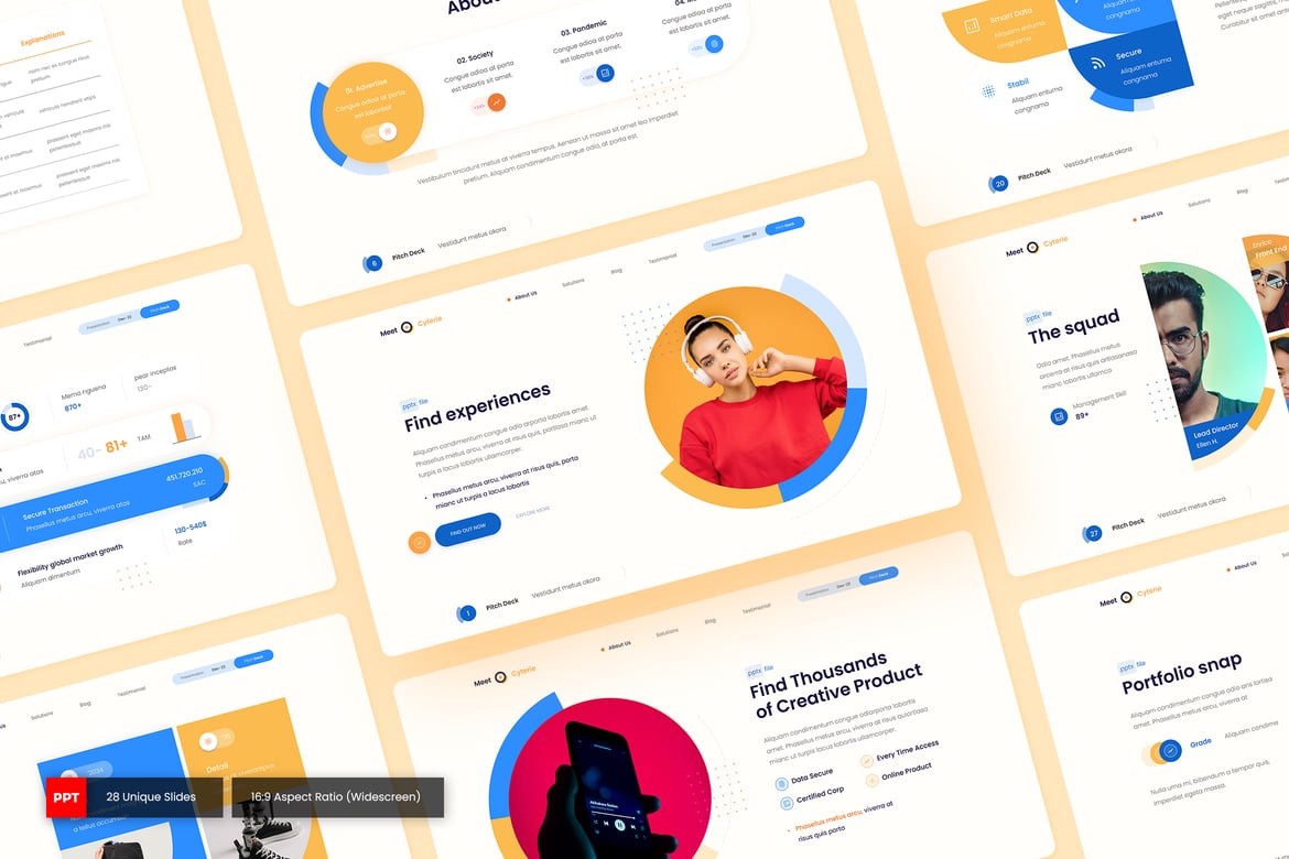Cyterie - Template PowerPoint Presentasi yang Menarik dan Serbaguna