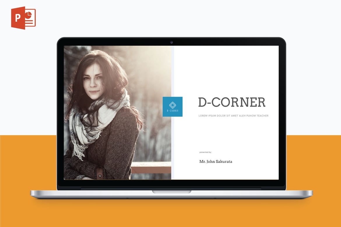 Template PowerPoint Serbaguna D-CORNER V7 - Solusi Presentasi Profesional