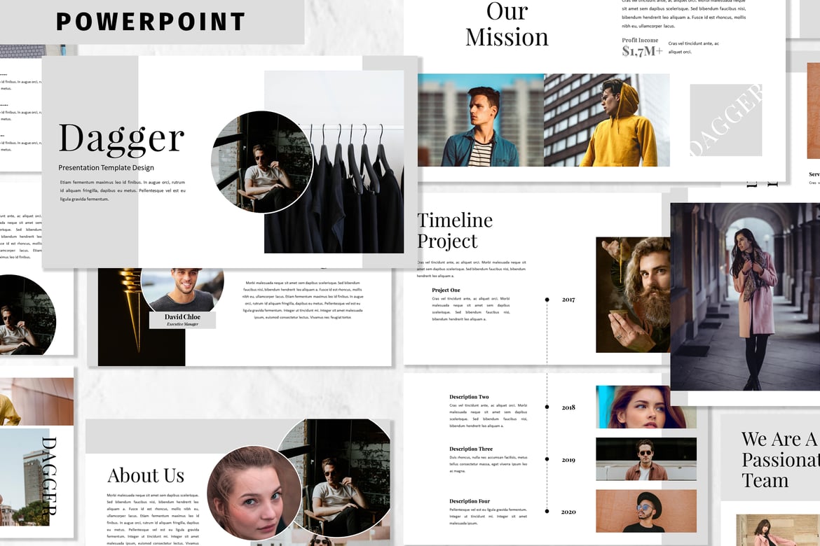 Template Powerpoint Dagger - Solusi Presentasi Bisnis Menarik