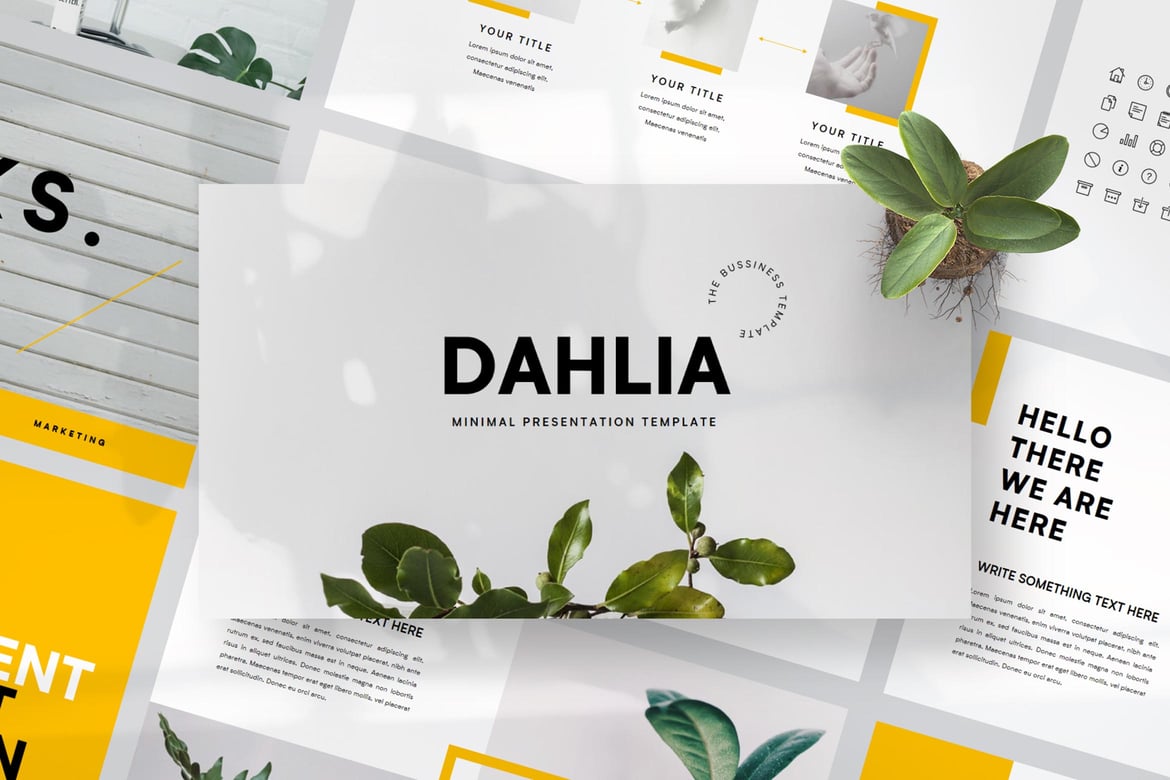 Template Presentasi Powerpoint Dahlia - Desain Menarik dan Profesional