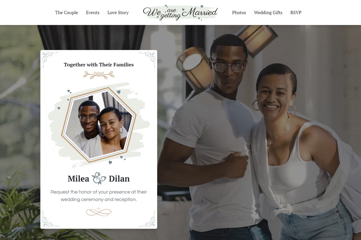 Dahlia - Template Website Undangan Pernikahan Responsif yang Elegan