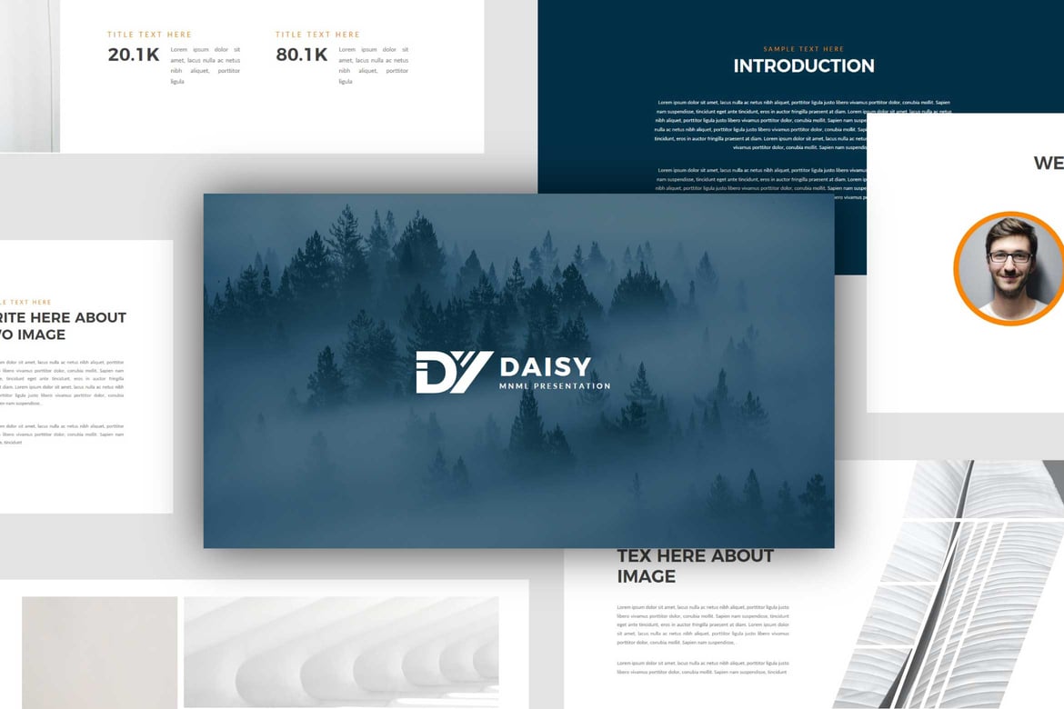 Template Presentasi PowerPoint Daisy yang Elegan dan Profesional