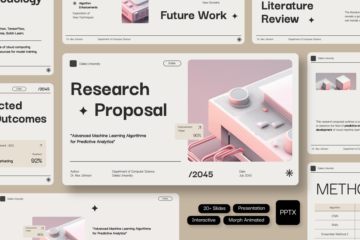 Dakka - Template Powerpoint Proposal Penelitian Interaktif