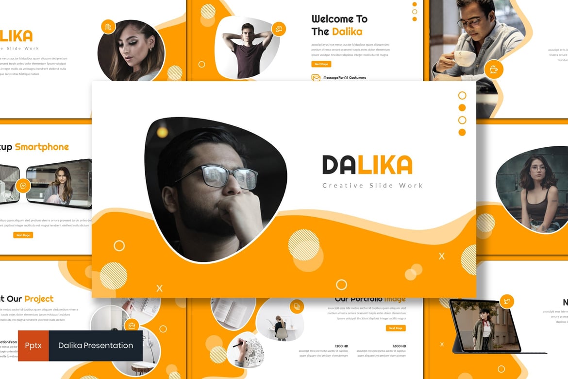 Dalika - Template Powerpoint Kreatif yang Menarik