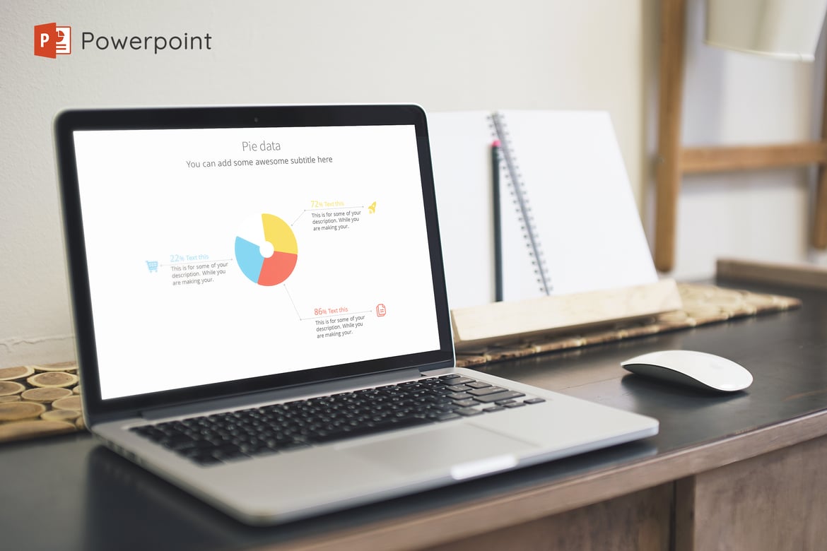 Template Presentasi PowerPoint Daltlight yang Kreatif dan Modern
