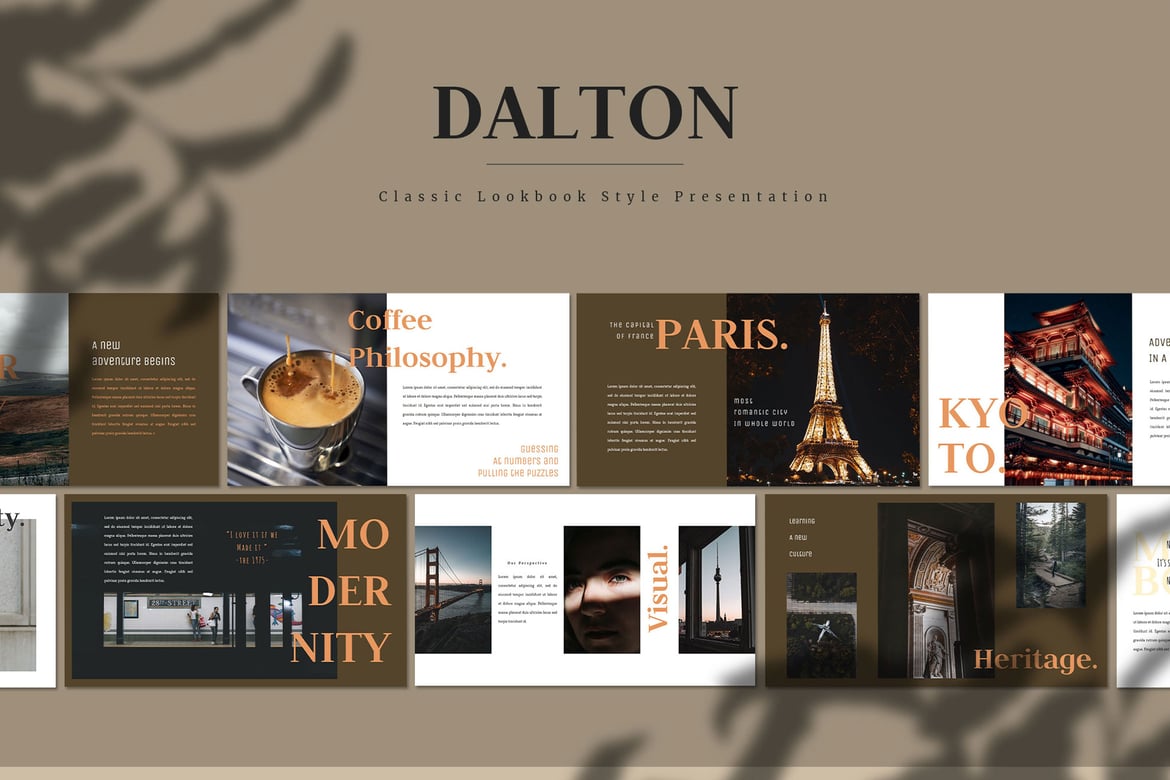 Template Powerpoint Dalton: Presentasi Stylish dan Minimalis