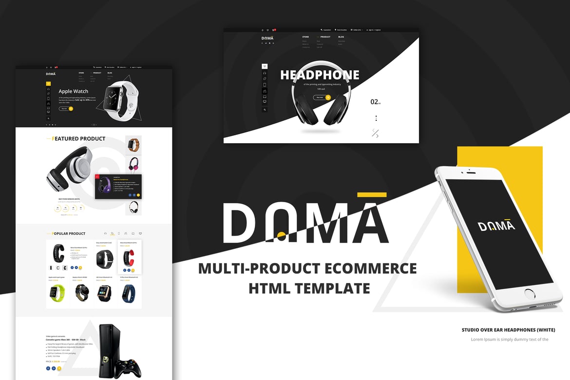 Dama | Template Website HTML Responsif untuk E-Commerce Multi Kategori