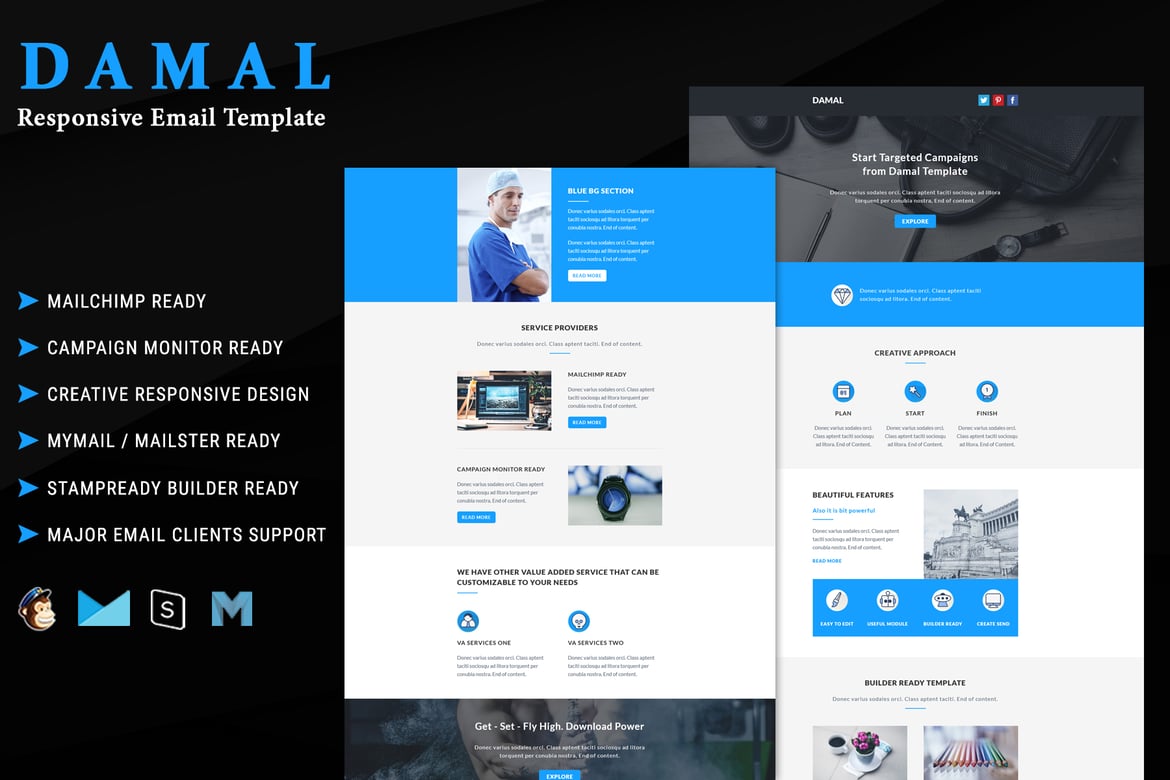 DAMAL - Template Email Responsif Serbaguna yang Menarik