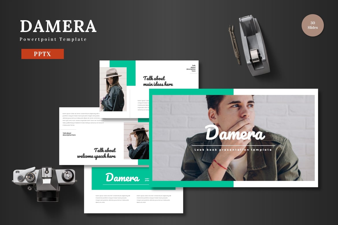 Damera - Template PowerPoint Menarik dan Profesional