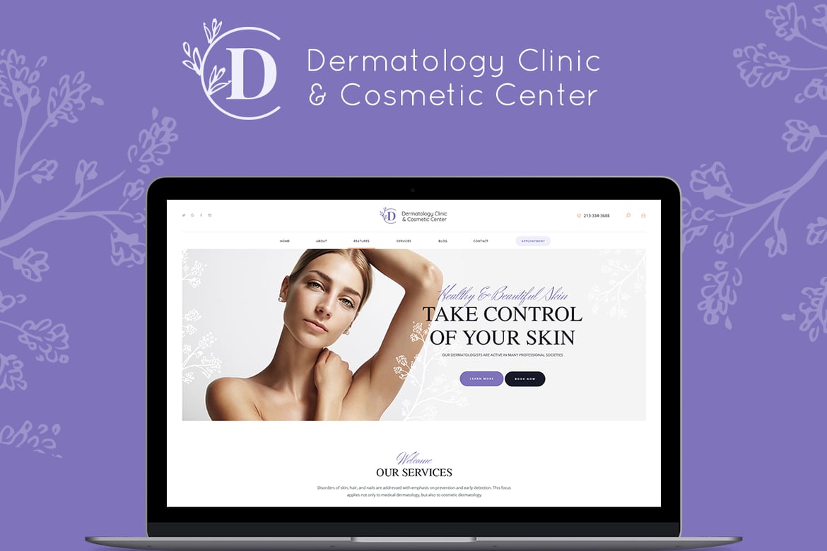 Tema WordPress D&C: Klinik Dermatologi Modern dan Menawan