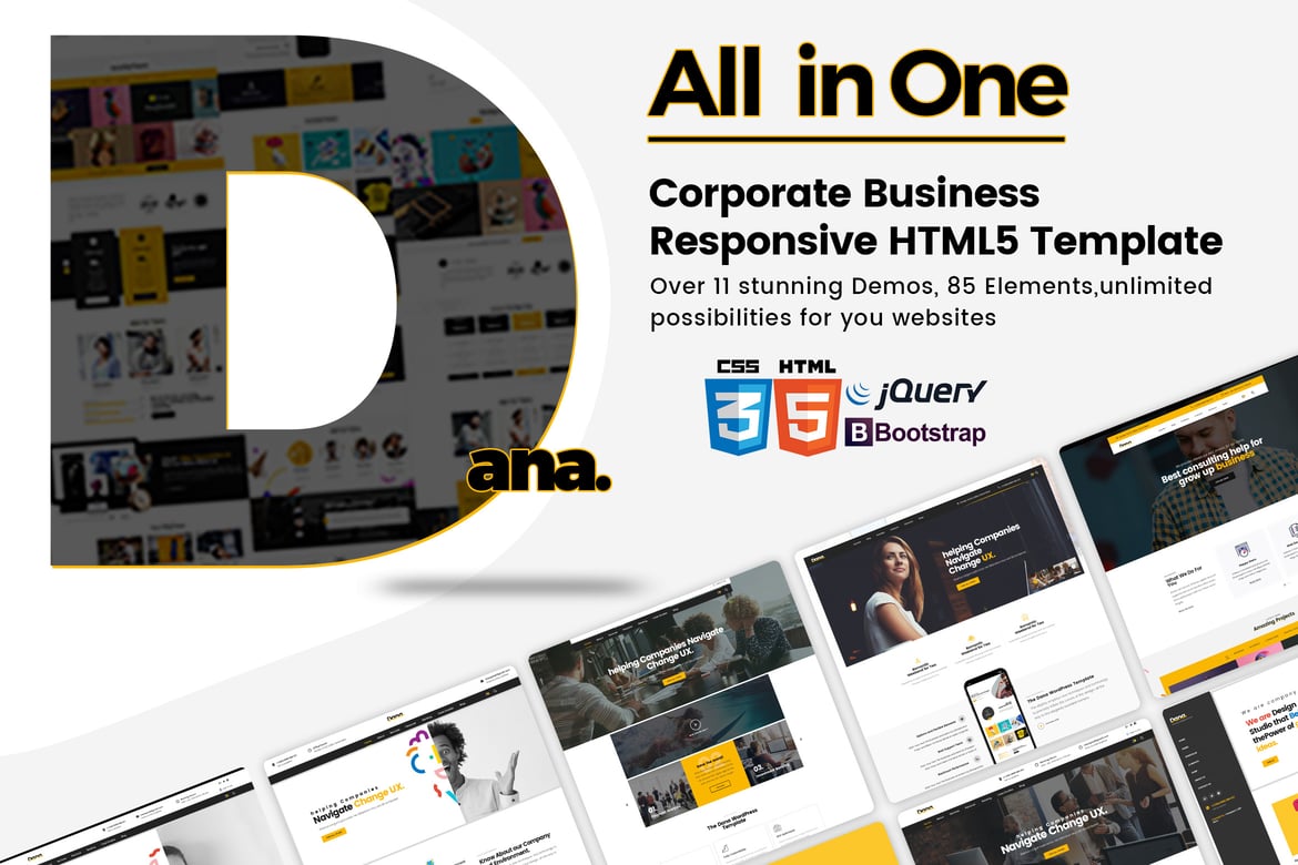 Dana - Template Web HTML5 Serbaguna yang Responsif