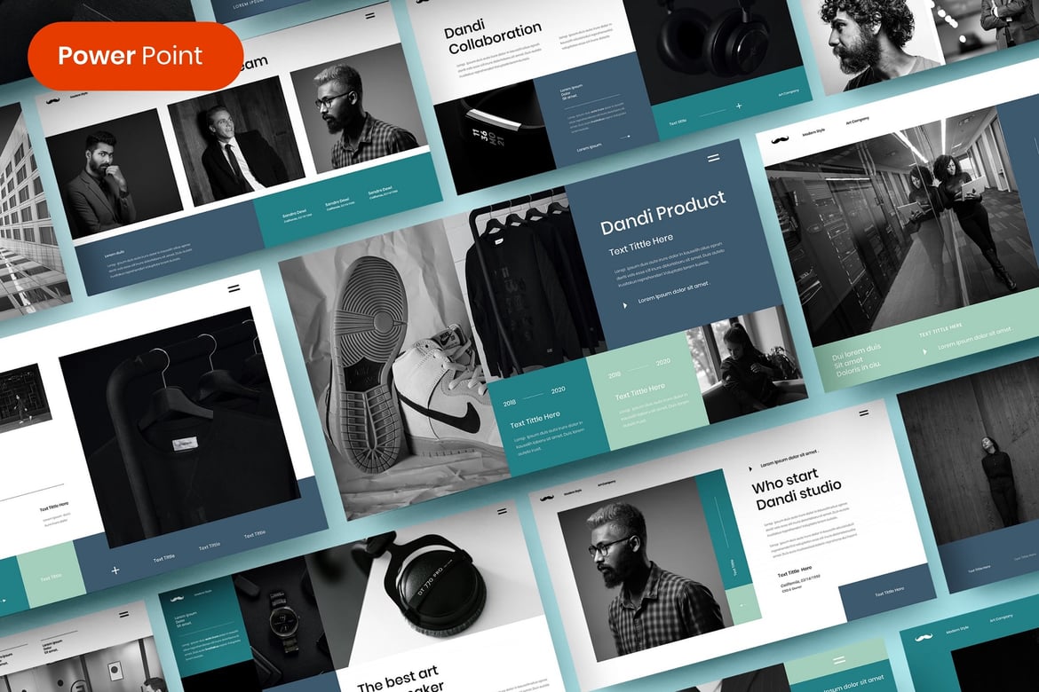 Dandi – Template PowerPoint Bisnis yang Menarik