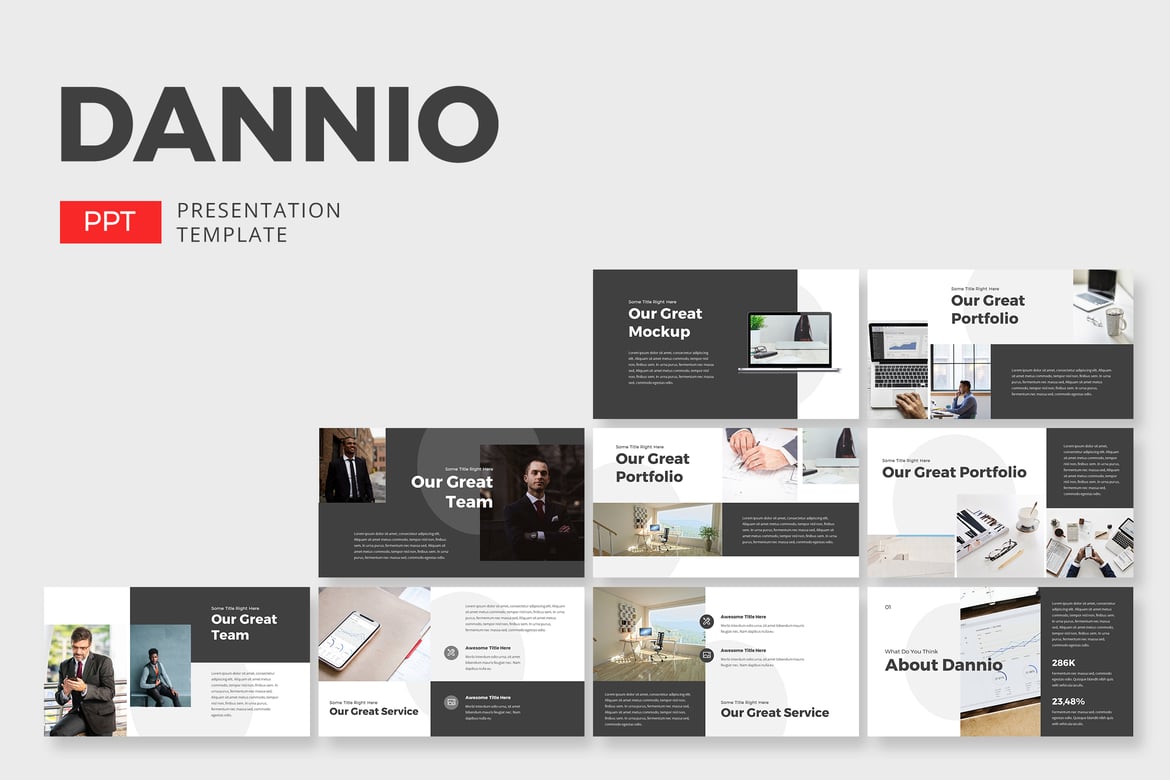Template PowerPoint Dannio Corporate - Presentasi Profesional