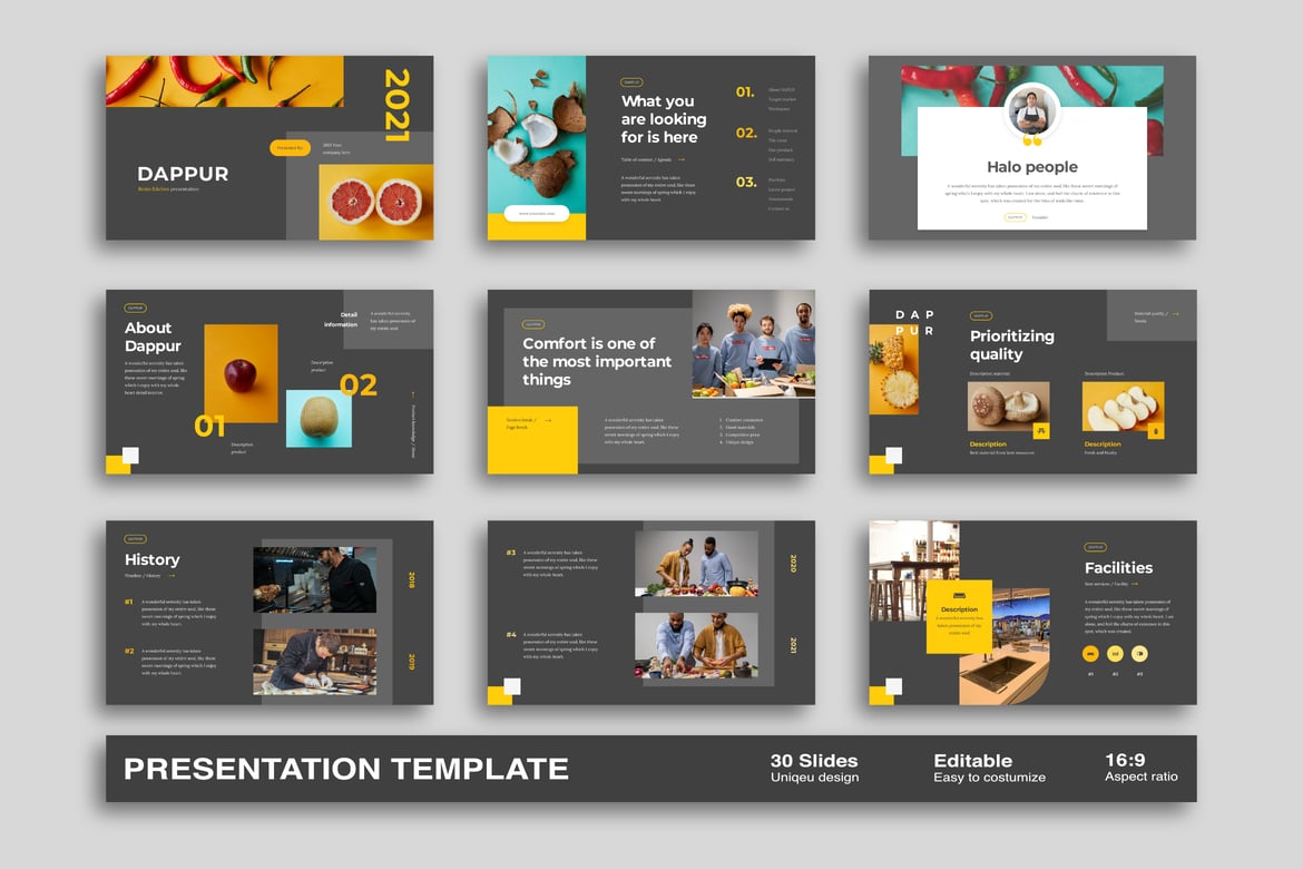 Dappur - Template PowerPoint Menarik untuk Presentasi di Seattle