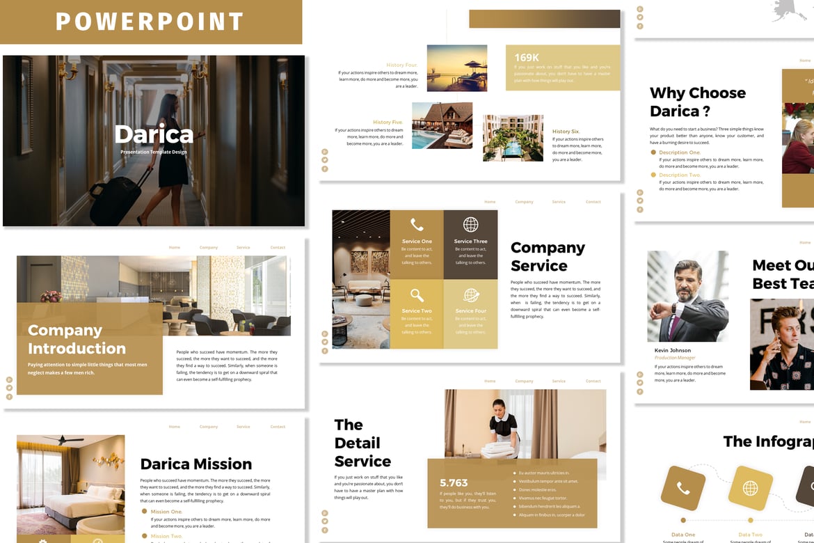 Template Powerpoint Darica - Solusi Presentasi Profesional Anda
