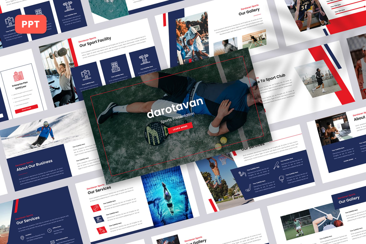 Darotavan - Template Presentasi Olahraga yang Menarik