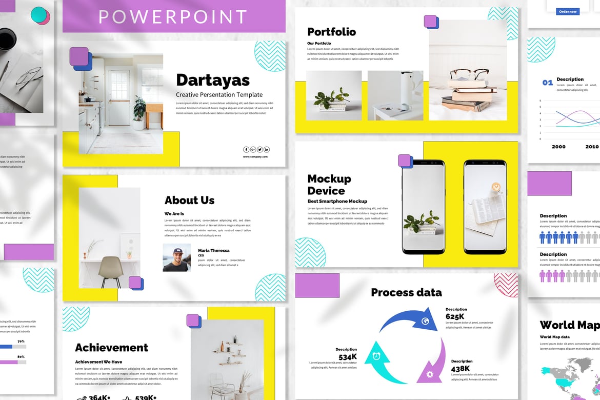 Template Powerpoint Dartayas - Presentasi Berwarna yang Menarik