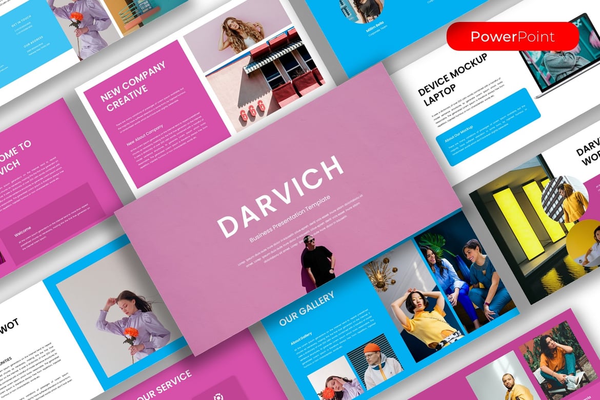 Darvich - Template PowerPoint Profesional untuk Bisnis Anda