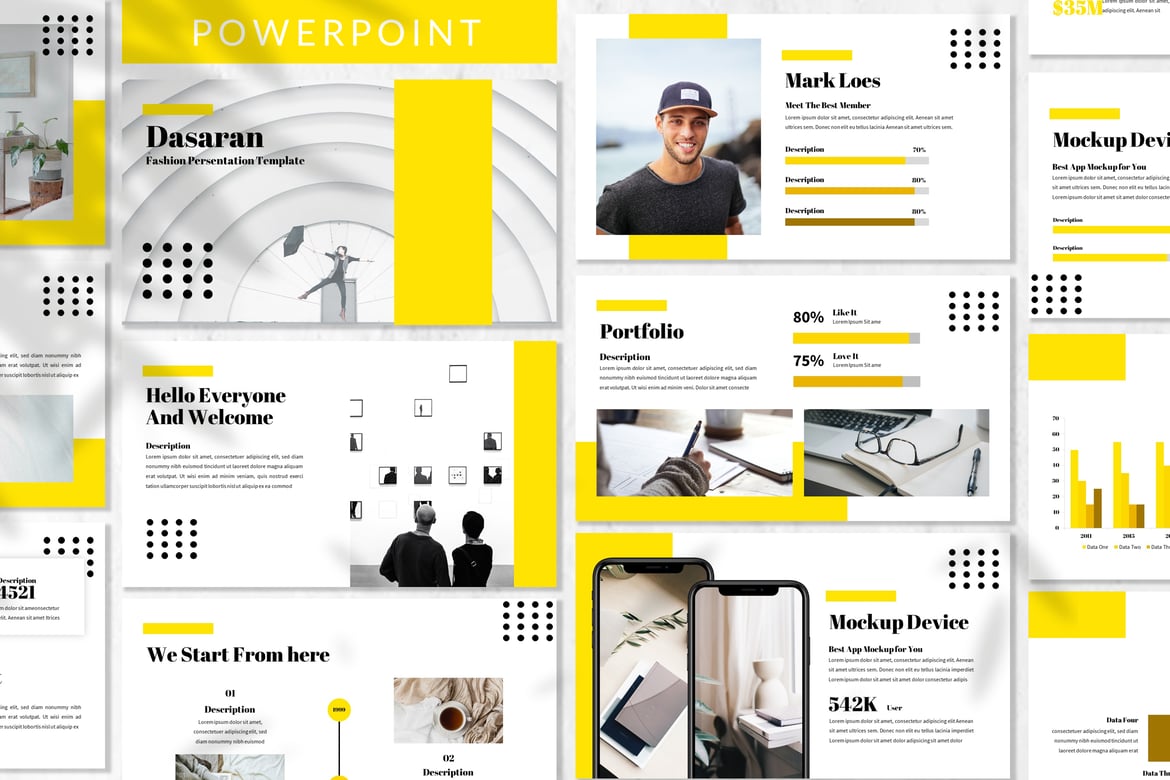 Dasaran - Template Powerpoint Bisnis Modern dan Profesional