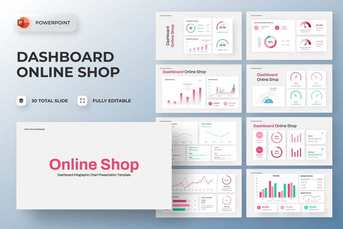 Template Presentasi Infografis Dashboard yang Menarik dan Profesional