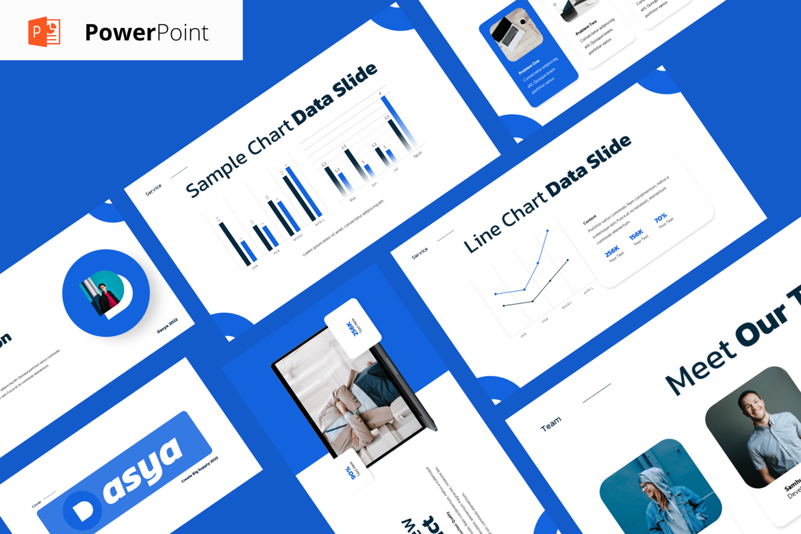 Template Powerpoint Proposal Bisnis Dasya yang Profesional dan Elegan