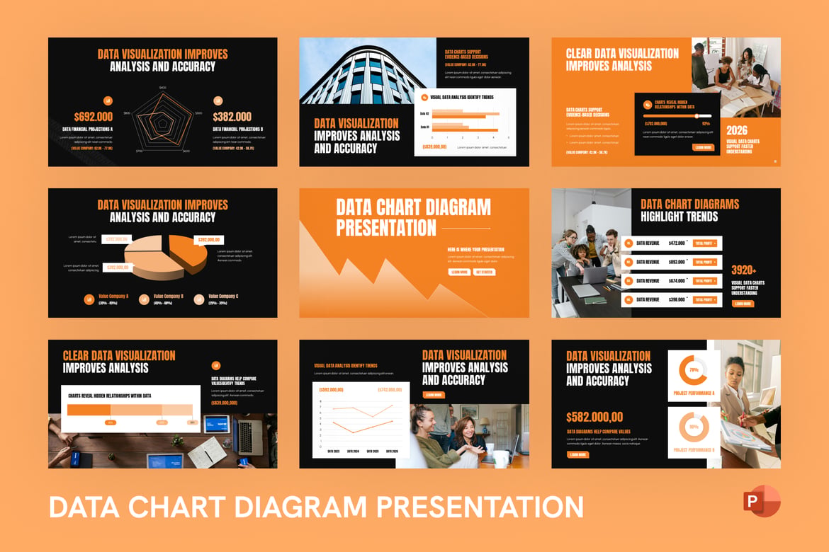 Template Presentasi Diagram Data yang Menarik dan Efektif