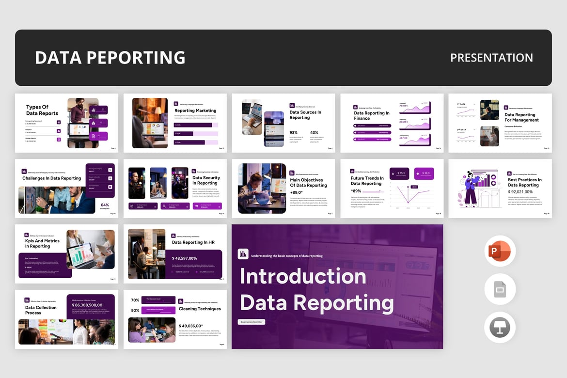 Template Presentasi Data yang Menarik dan Profesional